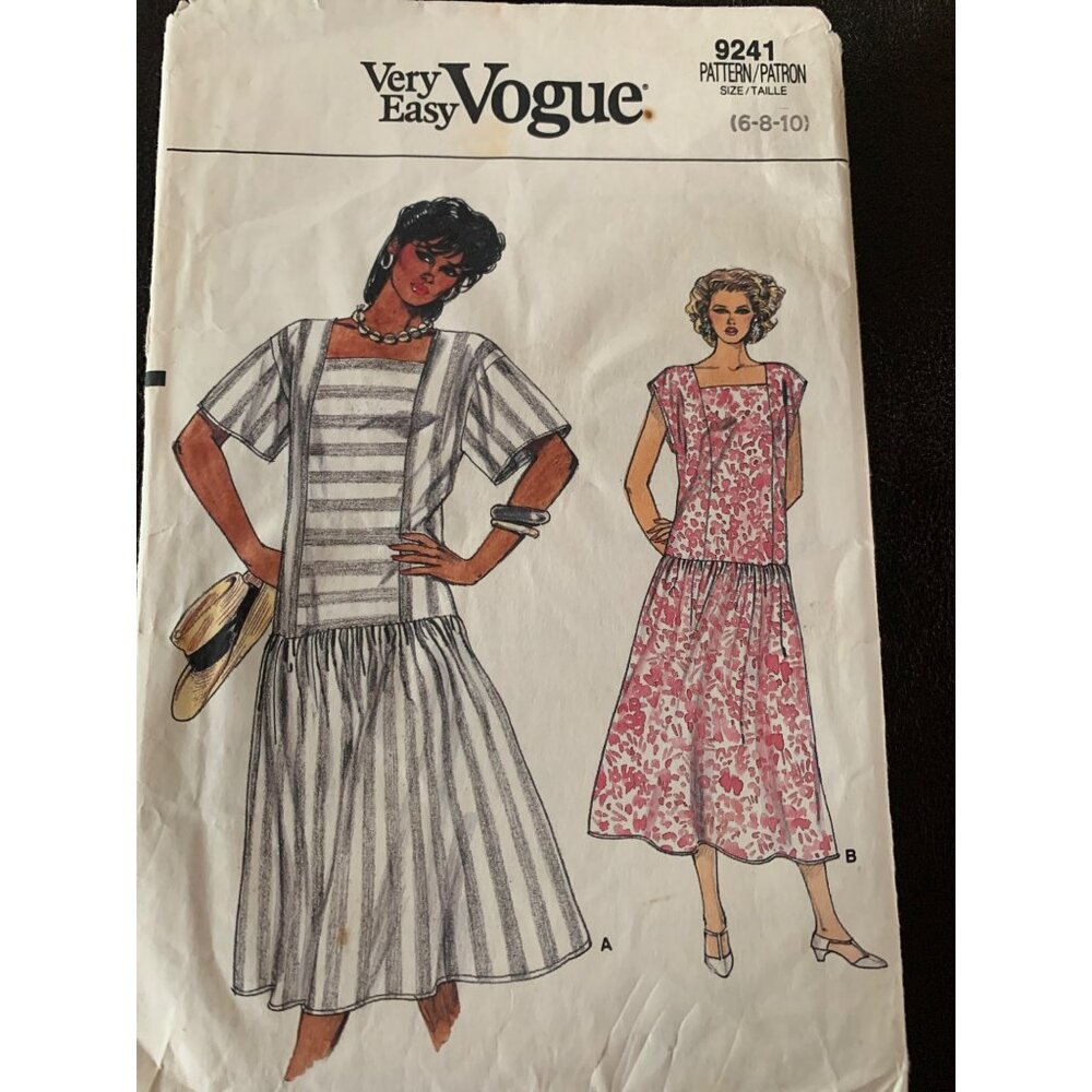 Vogue Misses Dress Sewing Pattern 9241 Size 6 8 10 - Uncut